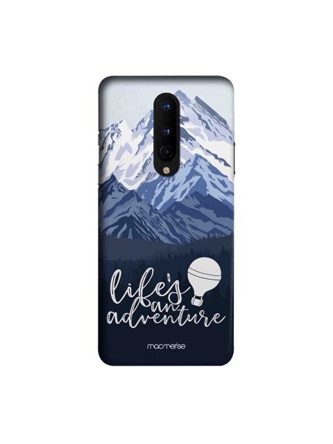 

macmerise Blue & White Life's An Adventure Printed OnePlus 8 Back Case