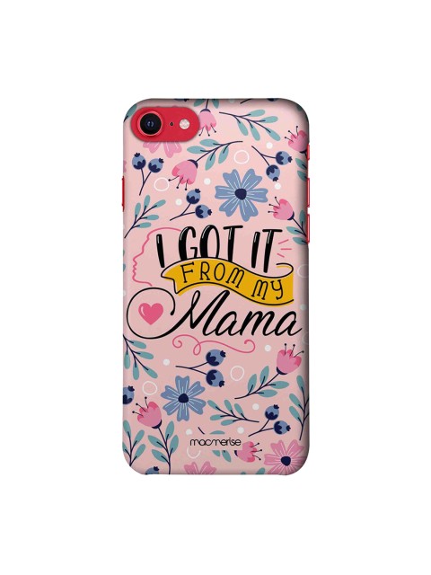

macmerise Pink & Blue From My Mama iPhone SE (2020) Back Cover