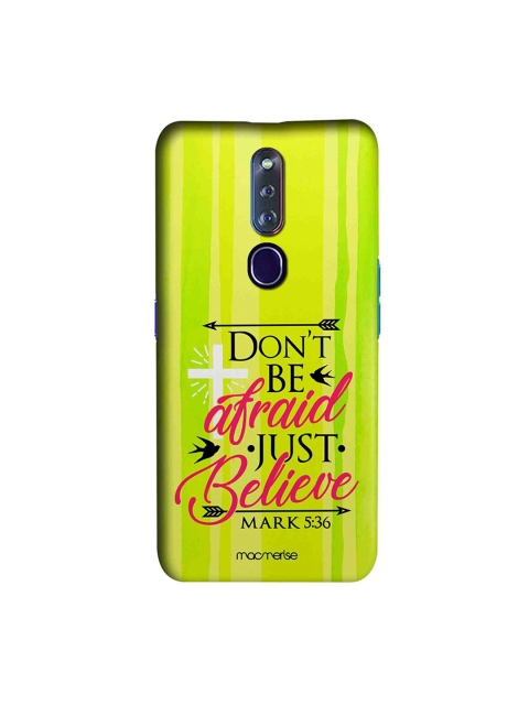 

macmerise Green & Black Just Believe Printed Oppo F11 Pro Back Case