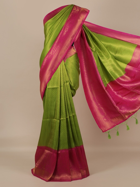 Pothys Green Woven Design Jute Silk Saree