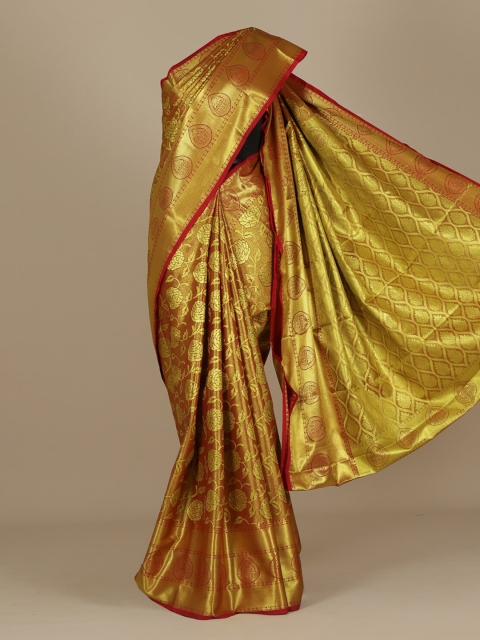 

Pothys Gold-Toned Woven Design Art Silk Saree