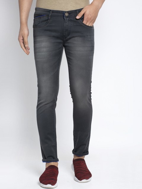 

Rodamo Men Grey Slim Fit Mid-Rise Clean Look Jeans