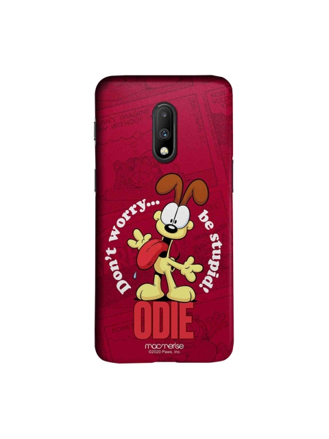 

macmerise Pink & White Cartoon Characters Odie Dont worry OnePlus 7 Garfield One Plus 7 Back Case