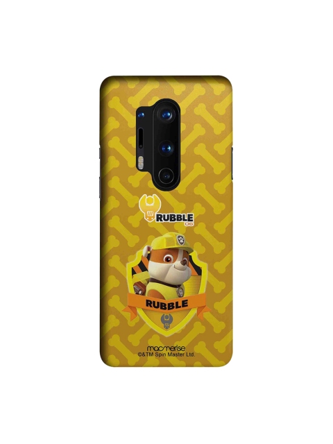 

macmerise Yellow & Orange Rubble Paw Patrol Printed OnePlus 8 Pro Back Case