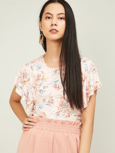 

CODE by Lifestyle Women Pink Floral Printed Top
