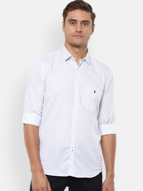 

Louis Philippe Sport Men White Slim Fit Printed Casual Shirt