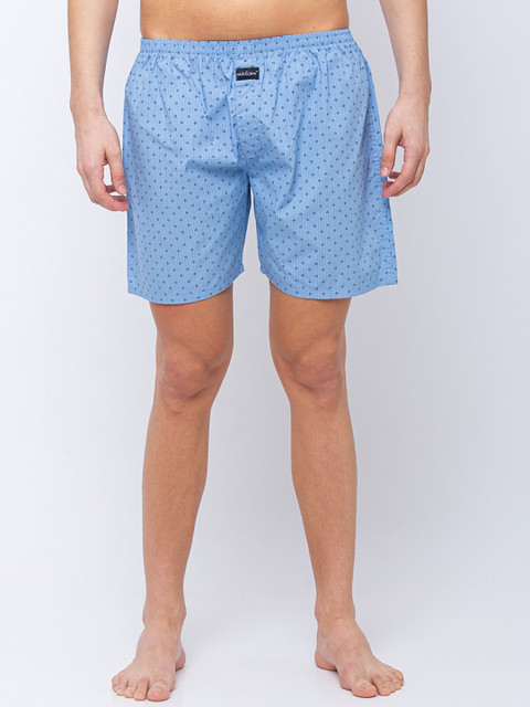 

Nick&Jess Men Pack Of 3 Printed Boxers MNSBXR013ACD, Blue