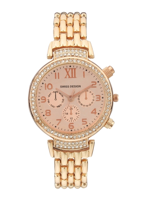 

Swiss Design Women Rose Gold Analogue Watch