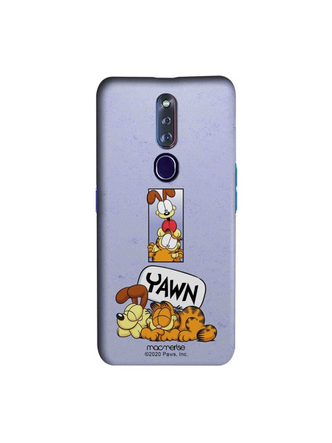 

macmerise Lavender & Brown Bff for Life Garfield Oppo F11 Pro Back Cover