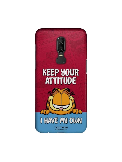 

macmerise Maroon & Blue Attitude Garfield OnePlus 6 Case