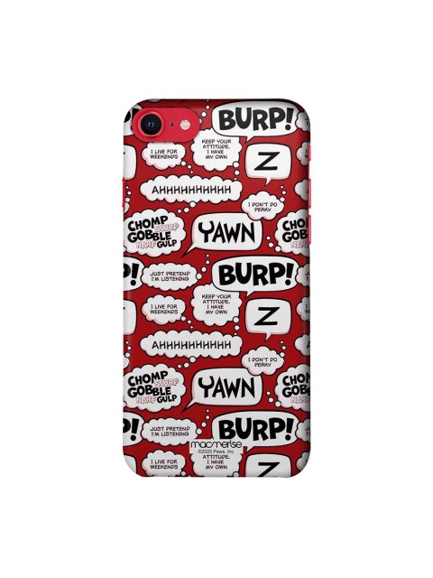 

macmerise Red & White Moods of Garfield iPhone SE (2020) Back Cover