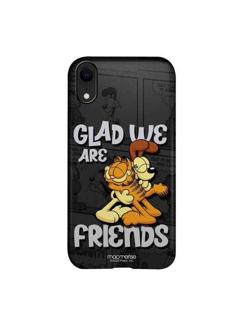 

macmerise Grey & Orange Garfield Friendly Cat Dog iPhone XR Case
