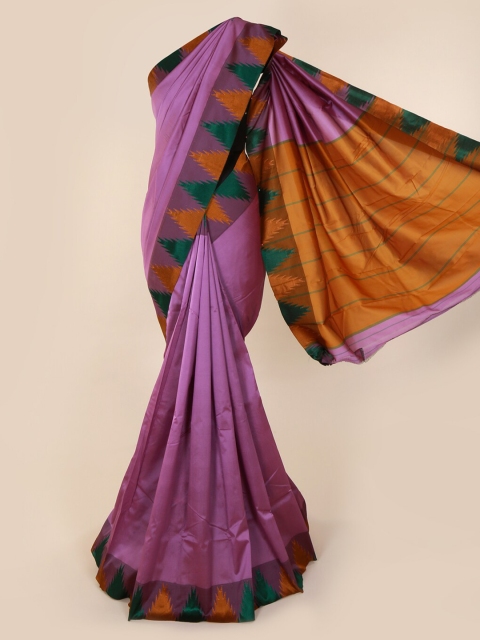 

Pothys Purple Solid Art Silk Saree
