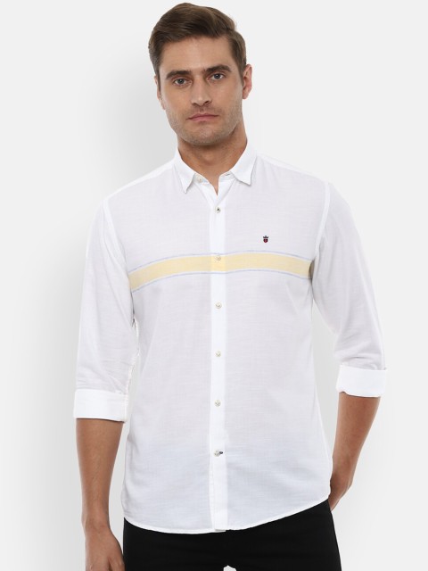 

Louis Philippe Sport Men White Slim Fit Striped Casual Shirt
