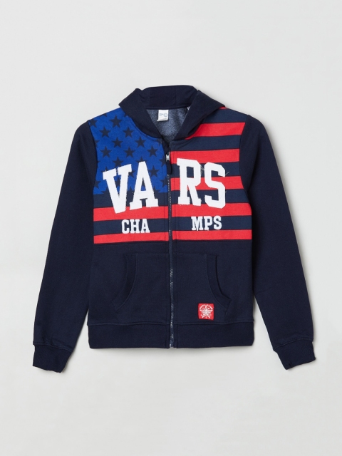 max Boys Blue Printed Sweatshirt