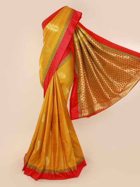 

Pothys Mustard Woven Design Art Silk Saree