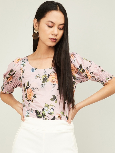 

CODE by Lifestyle Women Pink Floral Printed Top