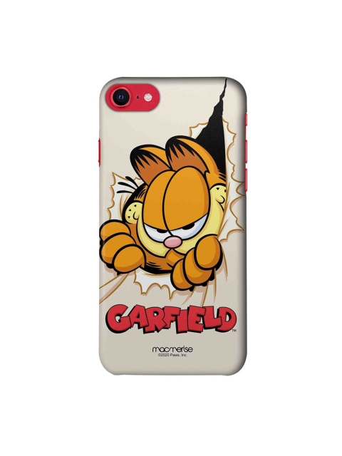 

macmerise Yellow & Beige Heres Garfield iPhone SE (2020) Printed Back Cover
