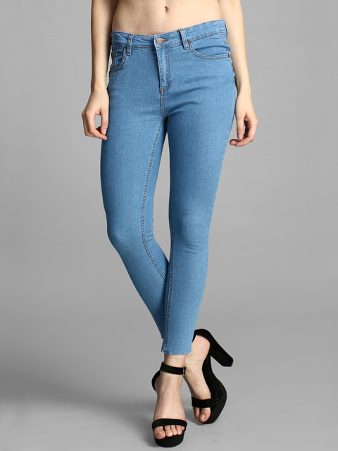 

Kotty Women Blue Skinny Fit High-Rise Clean Look Jeans