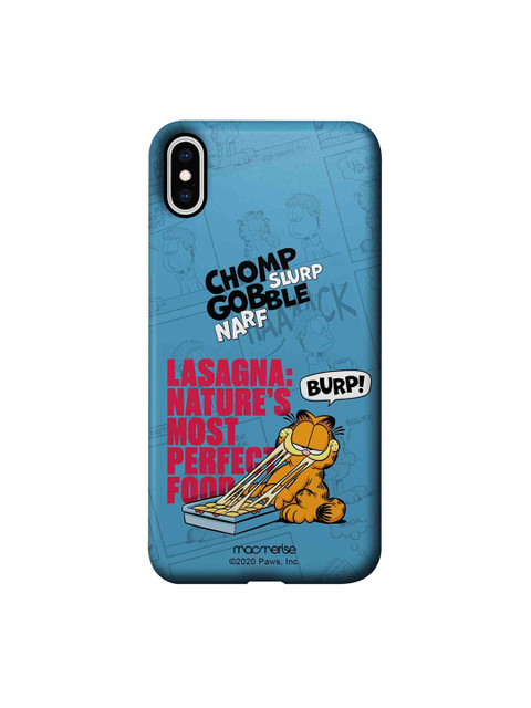

macmerise Blue & Pink Perfect Food Garfield iPhone XS Max Back Cover