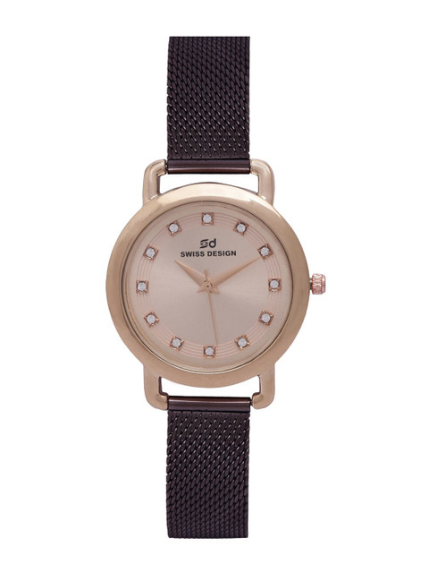 

Swiss Design Women Rose Gold Analogue Watch
