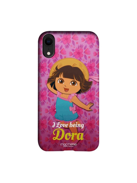 

macmerise Pink & Blue Lovely Dora iPhone XR Case