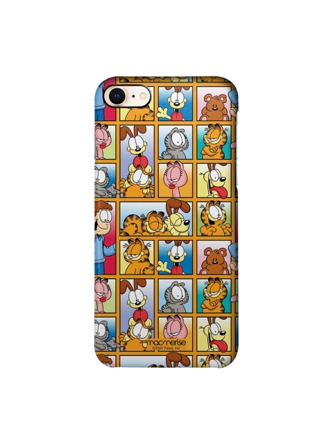 

macmerise Yellow & Blue Garfield Collage iPhone 8 Back Cover
