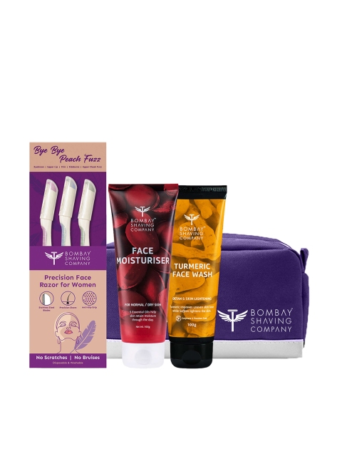 Bombay Shaving Company Women Face Shaving Kit, Purple