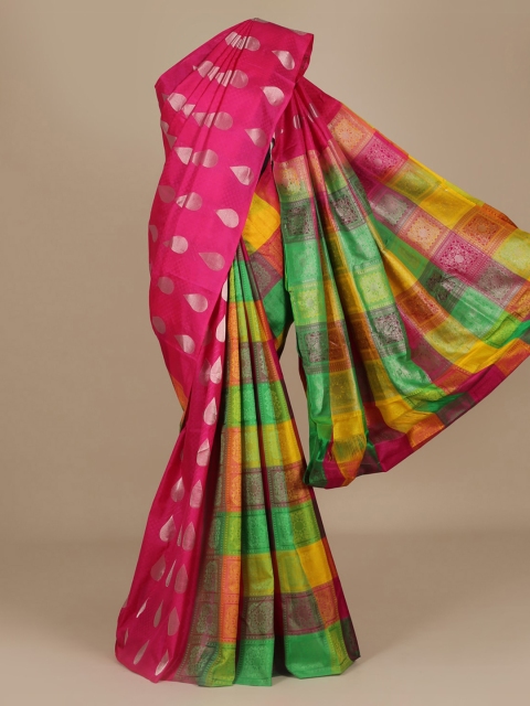 

Pothys Pink Woven Design Pure Silk Saree