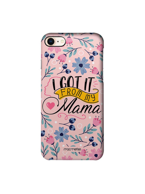 

macmerise Pink & Blue From My Mama iPhone 8 Back Case