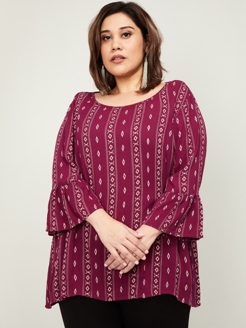 

nexus Women Burgundy Printed Top