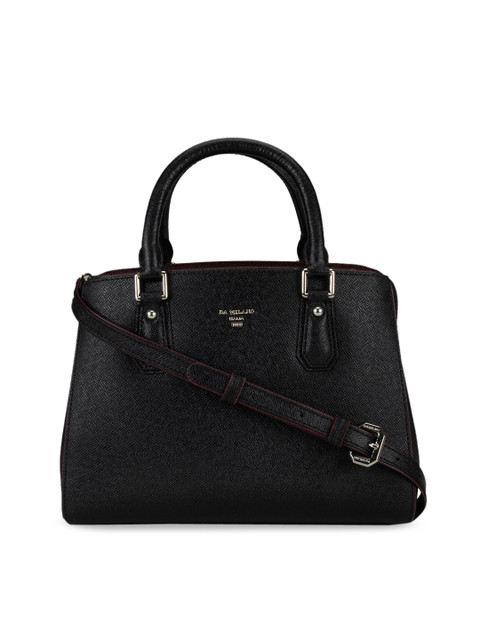 

Da Milano Black Textured Handheld Bag