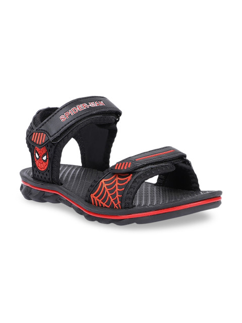 

Kids Ville Boys Black Spiderman Printed Sandals