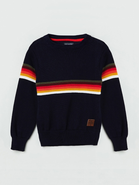 

max Boys Blue Striped Sweatshirt