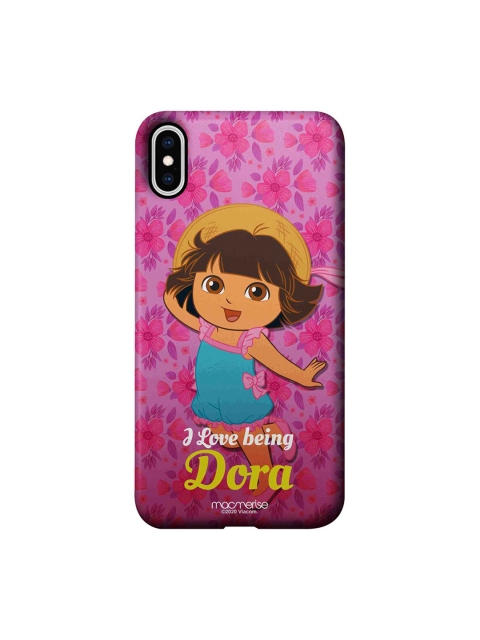 

macmerise Pink & Blue Lovely Dora iPhone XS Max Back Cover