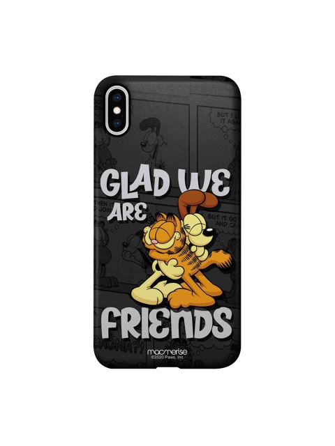 

macmerise Black & Brown Friendly Catdog Garfield iPhone XS Max Back Cover