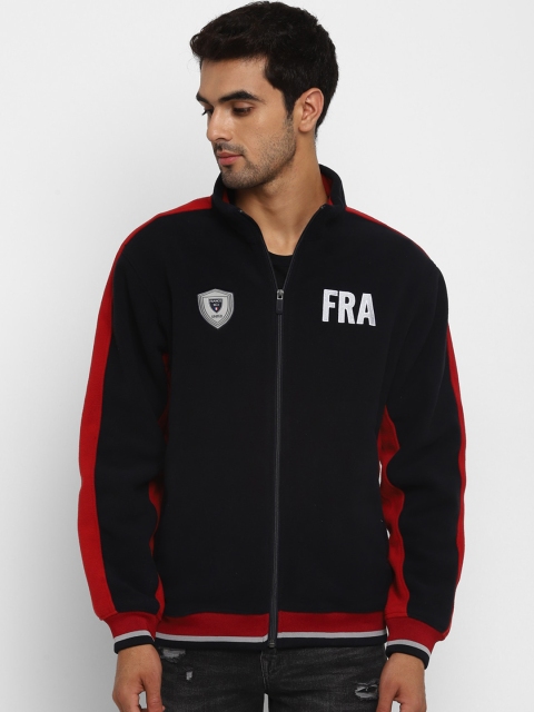 

Octave Men Black & Red Colourblocked Sweatshirt