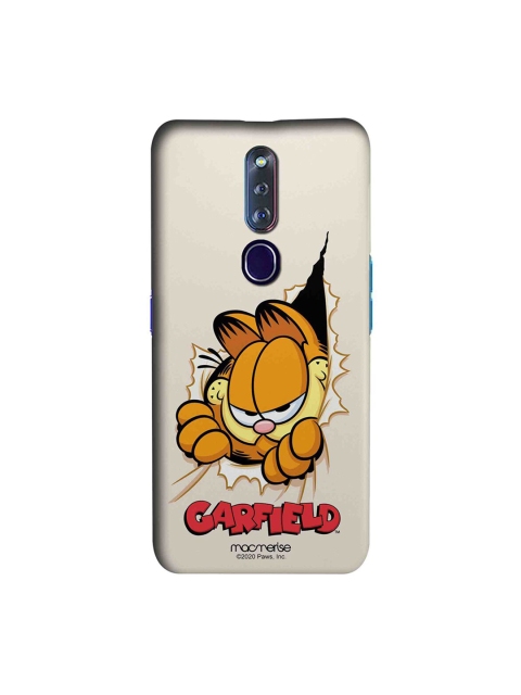 

macmerise Grey & Brown Heres Garfield Oppo F11 Pro Back Case