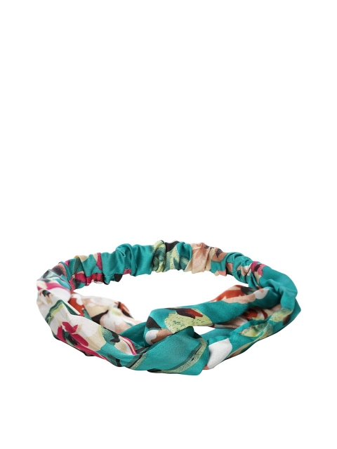 

Ferosh Women Turquoise Blue & Pink Floral Printed Hairband