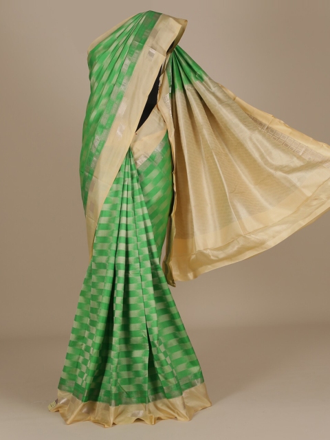 

Pothys Green Woven Design Pure Silk Saree