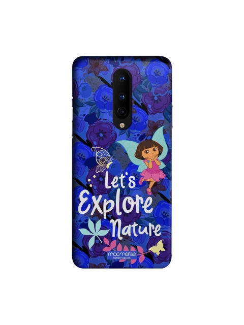 macmerise Blue & White Explore With Dora OnePlus 8 Back Case
