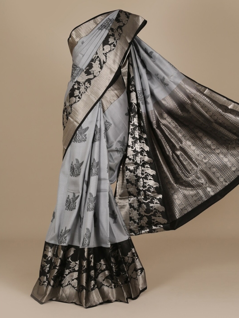 

Pothys Grey Woven Design Pure Silk Saree