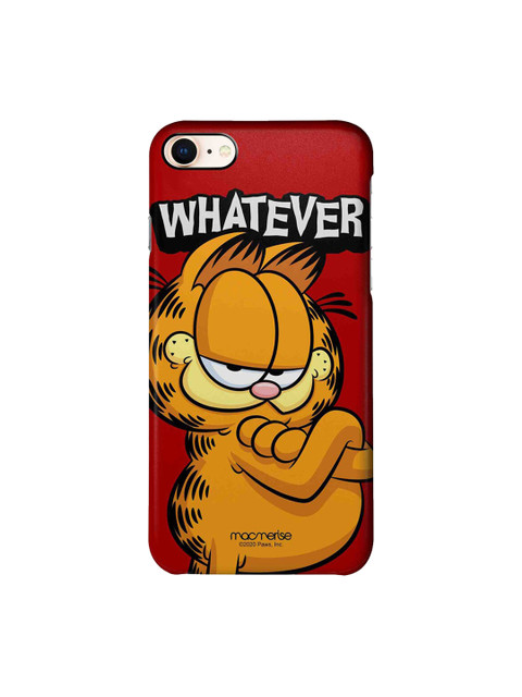 

macmerise Red & Yellow Yeah Whatever iPhone 8 Garfield Printed Back Cover