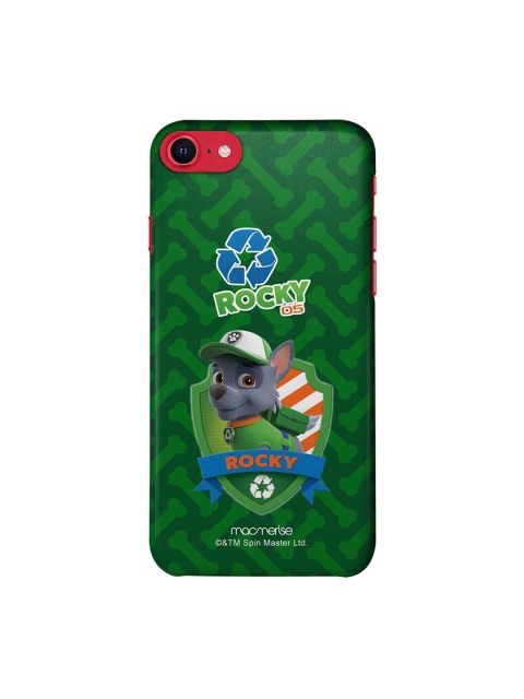

macmerise Green & Blue Cartoon Characters Rocky Paw Patrol iPhone SE (2020) Back Case