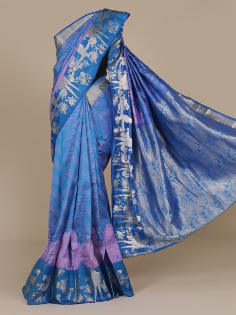 

Pothys Blue Woven Design Pure Silk Saree