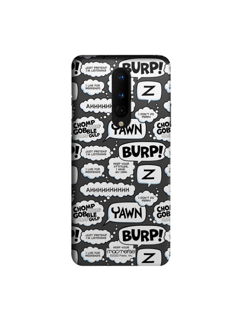 

macmerise Grey & White Moods Of Garfield OnePlus 8 Back Case