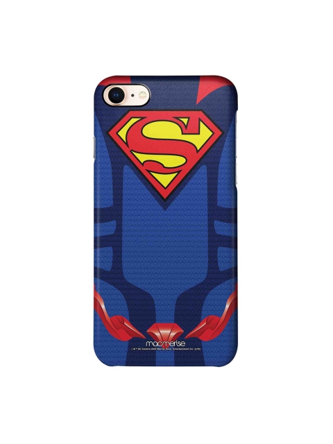

macmerise Navy Blue & Red Suit Up Superman iPhone 8 Back Case