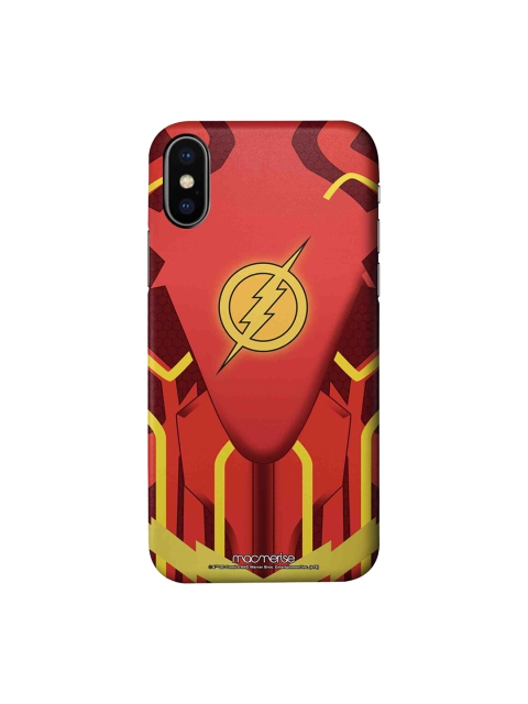 

macmerise Red & Yellow Cartoon Characters DC Comics Suit Up Flash iPhone X Back Case