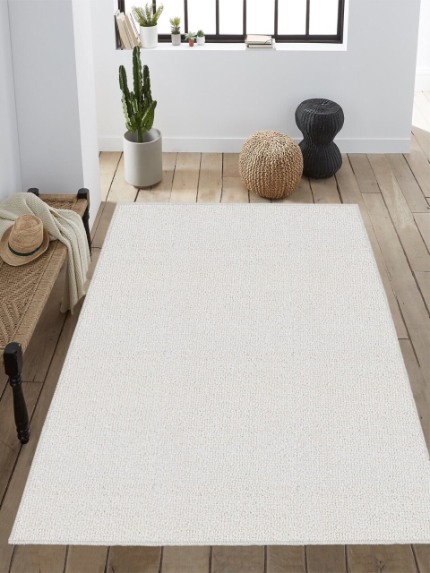 

Saral Home Cream-Coloured Solid Anti-Skid Carpet