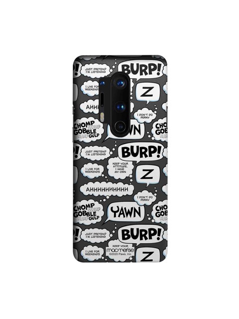 

macmerise Black & White Moods of Garfield Printed OnePlus 8 Pro Back Case